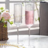 Striped Champagne Flute Set